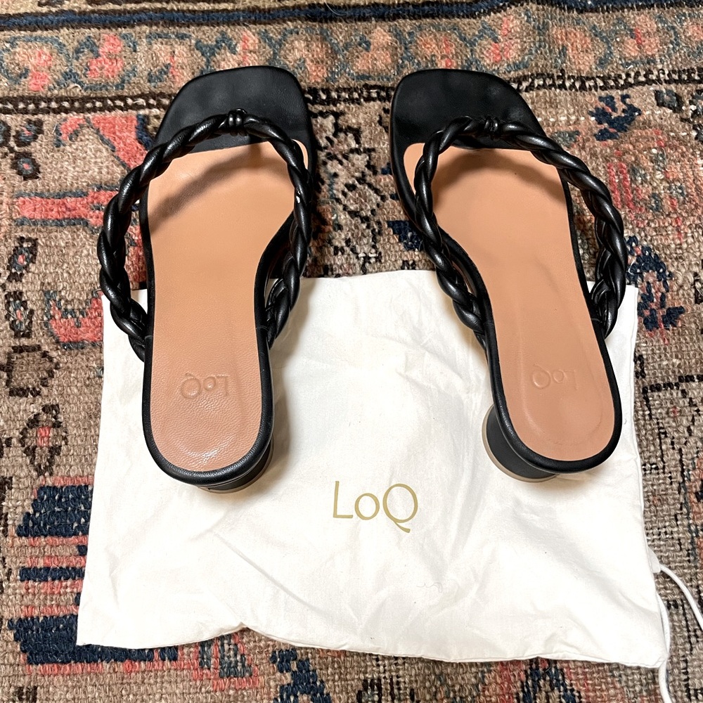 LoQ Braided Luz Sandal Size 8 Black - Picture 13 of 16